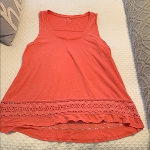 Loft orange small tank top